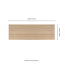 Urbanslat Natural 16"x48" Matte Ceramic Wall Tile - MSI Collection room shot wall tile measurement view