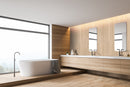 Urbanslat Natural 16"x48" Matte Ceramic Wall Tile - MSI Collection room shot wall tile bath view