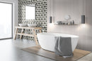 Urbanslat Blonde 16"x48" Matte Ceramic Wall Tile - MSI Collection bath view