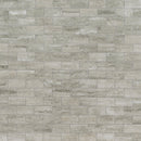 Veneto Gray 12"x12" Polished Porcelain Mesh-Mounted Mosaic Tile product shot wall view