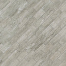 Veneto Gray 12"x12" Polished Porcelain Mesh-Mounted Mosaic Tile product shot angle view
