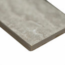 Veneto Gray 12"x12" Polished Porcelain Mesh-Mounted Mosaic Tile product shot profile view 3
