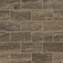 Veneto Noce 12"x12" Polished Porcelain Mesh-Mounted Mosaic Tile product shot wall view