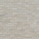 Veneto White 12"x12" Polished Porcelain Mesh-Mounted Mosaic Tile product shot wall view