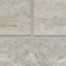 Veneto White 12"x12" Polished Porcelain Mesh-Mounted Mosaic Tile product shot wall view closeup