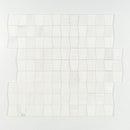 Tapered Ice white 12 1/2"x12" Honed & polished Marble Waterjet Decos Product shoot tile view