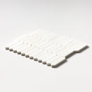 Ice white 13 3/16"x11" Polished Baby Picket Marble Mosaic Product shoot mosaic view 1