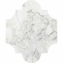 San Felipe 8"x9 3/4" Calacatta Gold Polished Marble Waterjet Decos Tile product shot tile view