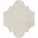 Arabesquette Crema Marfil 6"x8 1/4" Polished Marble Waterjet Decos Tile product shot tile view
