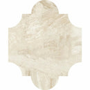 San Felipe 8"x9 3/4" Royal Honed Marble Waterjet Decos Tile angle view