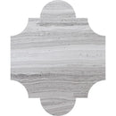 San Felipe Alpha Light 8"x9 3/4" Honed Marble Waterjet Decos Tile
