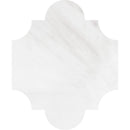 San Felipe Ice white 8"x9 3/4" Polished Marble Waterjet Decos Product shoot tile view