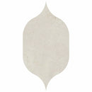 Gothic Arabesque Crema Marfil 4 7/8"x8 13/16" Polished Marble Waterjet Decos Tile product shot tile view