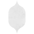 Gothic Arabesque Calacattas 4 7/8"x8 13/16" Honed Marble Waterjet Decos Tile