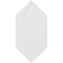 Large Picket Winslow White 6"x12" Polished Marble Waterjet Decos product shot tile view
