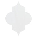 Arabesquette Winslow White 6"x8 1/4" Polished Marble Waterjet Decos product shot tile view