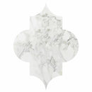 Arabesquette Calacatta 6"x8 1/4" Gold Extra Polished Marble Waterjet Decos Tile product shot tile view