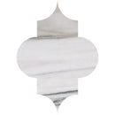Citylight Skyline 6"x8 1/4" Polished Marble Waterjet Decos profile view