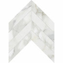 Chevron Calacatta Gold 13"x10" Honed Marble Waterjet Decos Tile product shot tile view