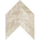 Chevron Royal 13"x10" Polished Marble Waterjet Decos Tile product shot tile view