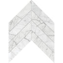 Keefer Mix C 13"x10" Polished Marble Waterjet Decos profile view