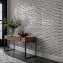 Convex Ash 2"x10" Glossy Ceramic 3D Wall Tile - MSI Collection