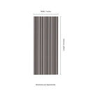 Folk Charcoal 7"x16" Satin Porcelain Fluted Wall Tile - MSI Collection