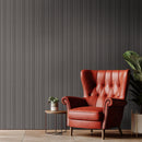 Folk Charcoal 7"x16" Satin Porcelain Fluted Wall Tile - MSI Collection