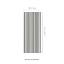Folk Silver 7"x16" Satin Porcelain Fluted Wall Tile - MSI Collection