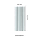 Folk Sky 7"x16" Satin Porcelain Fluted Wall Tile - MSI Collection
