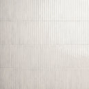 Gems Bianco 5"x10" Glossy Porcelain Fluted Wall Tile - MSI Collection