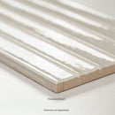 Gems Bianco 5"x10" Glossy Porcelain Fluted Wall Tile - MSI Collection