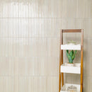 Gems 5"x10" Glossy Porcelain Fluted Slat Wall Tile - MSI Collection