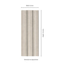 Sinfonia Hiphop Arena 6"x16" Matte Porcelain Fluted Limestone Look Wall Tile - MSI Collection