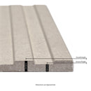 Sinfonia Hiphop Arena 6"x16" Matte Porcelain Fluted Limestone Look Wall Tile - MSI Collection