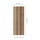 Sinfonia Hiphop Camel 6"x16" Matte Porcelain Fluted Wood Look Wall Tile - MSI Collection