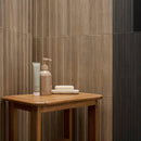 Sinfonia Hiphop Camel 6"x16" Matte Porcelain Fluted Wood Look Wall Tile - MSI Collection