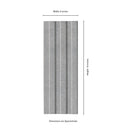 Sinfonia Hiphop Ceniza 6"x16" Matte Porcelain Fluted Limestone Look Wall Tile - MSI Collection