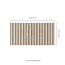 Sinfonia Piano Abedul 4.5"x9" Matte Porcelain Fluted Wood Look Wall Tile - MSI Collection