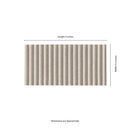 Sinfonia Piano Arena 4.5"x9" Matte Porcelain Fluted Limestone Look Wall Tile - MSI Collection