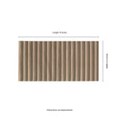 Sinfonia Piano Camel 4.5"x9" Matte Porcelain Fluted Wood Look Wall Tile - MSI Collection