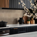 Sinfonia Piano Camel 4.5"x9" Matte Porcelain Fluted Wood Look Wall Tile - MSI Collection
