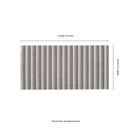 Sinfonia Piano Ceniza Matte Porcelain Fluted Limestone Look Wall Tile - MSI Collection
