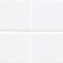 White 12"x12" Matte Porcelain Mesh-Mounted Mosaic Tile product shot wall view closeup