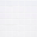 White 12"x12" Polished Porcelain Mesh-Mounted Mosaic Tile product shot wall view