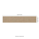 Whitehill Ashwood 9"x48" Matte Porcelain Wood Look Floor & Wall Tile - MSI Collection measurement view