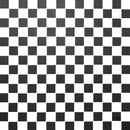 White and Black 12"x12" Matte Porcelain Mesh-Mounted Mosaic Tile product shot wall view 2