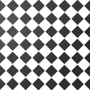White and Black 12"x12" Matte Porcelain Mesh-Mounted Mosaic Tile product shot wall view 3