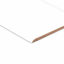 White Bullnose 3"x6" Glossy Ceramic Wall Tile - MSI Collection profile view