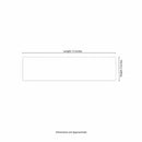 White Bullnose 4"x12" Glossy Ceramic Wall Tile - MSI Collection product shot measure view
